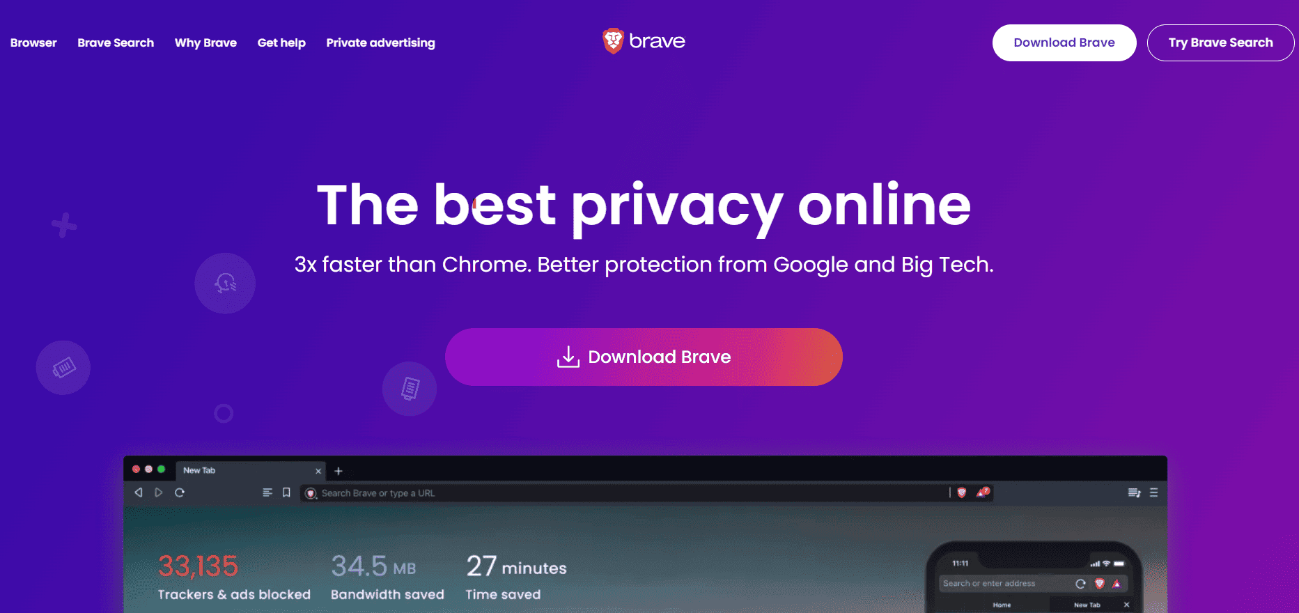 brave-browser أفضل متصفحات تضمن تجربة مشاهدة فيديو سلسة وعالية الجودة