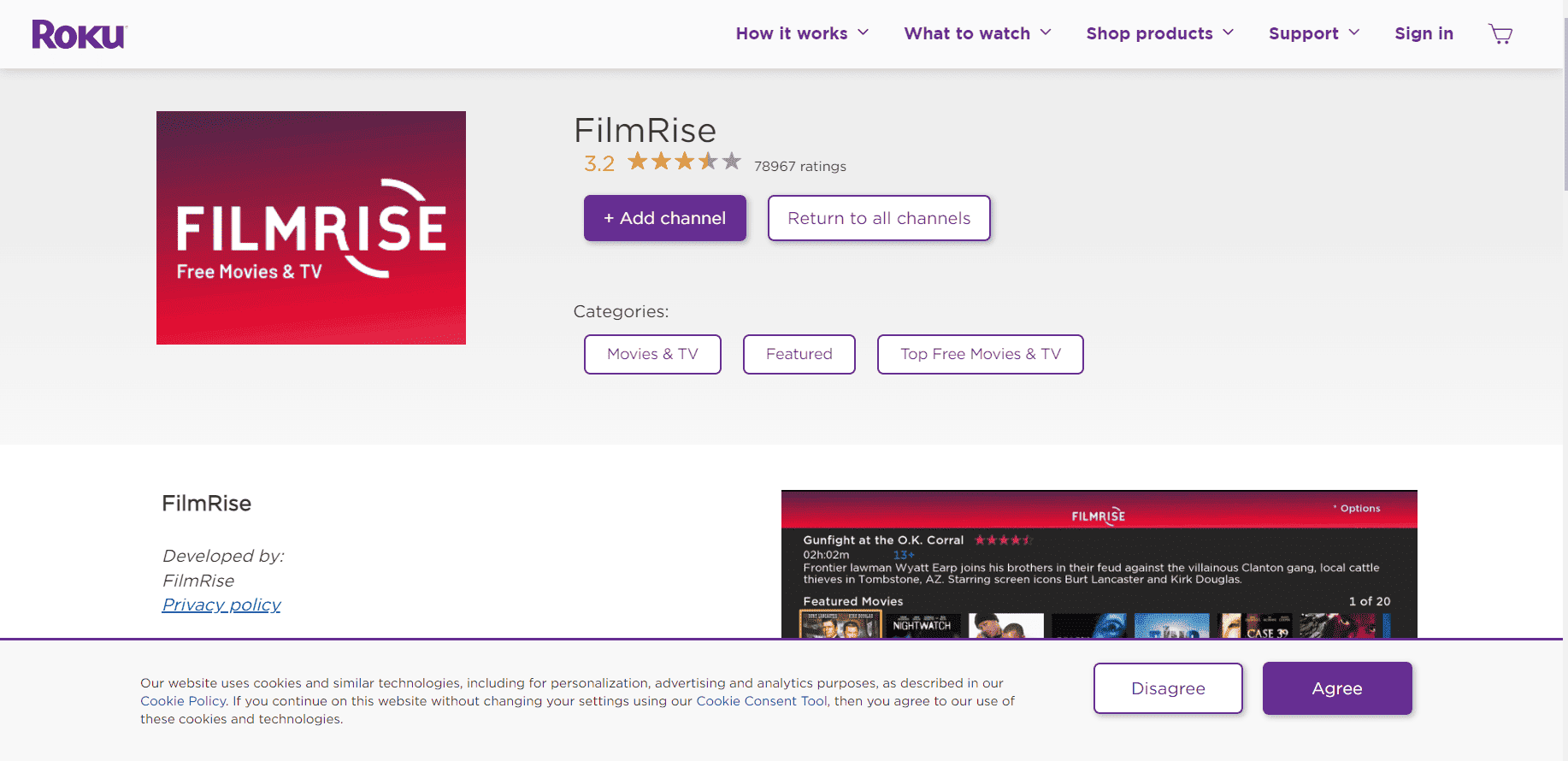filmrise-from-roku-channel-store أفضل متصفحات تضمن تجربة مشاهدة فيديو سلسة وعالية الجودة