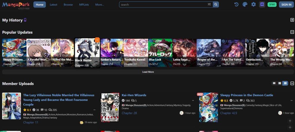 mangapark-1024x459-1 أفضل منصات قراءة المانهو الكورية بطريقة قانونية وبجودة عالية