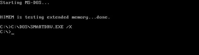 ms-dos-boot-up أسرار توقف شريط التقدم عند 99% وكيف تعمل أنظمة تقدير وقت التحميل في الخلفية