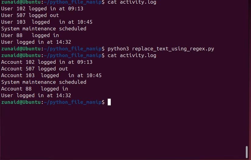 replacing-text-in-a-file-using-python-regex أسهل الطرق للتعامل مع الملفات النصية باستخدام Python خطوة بخطوة