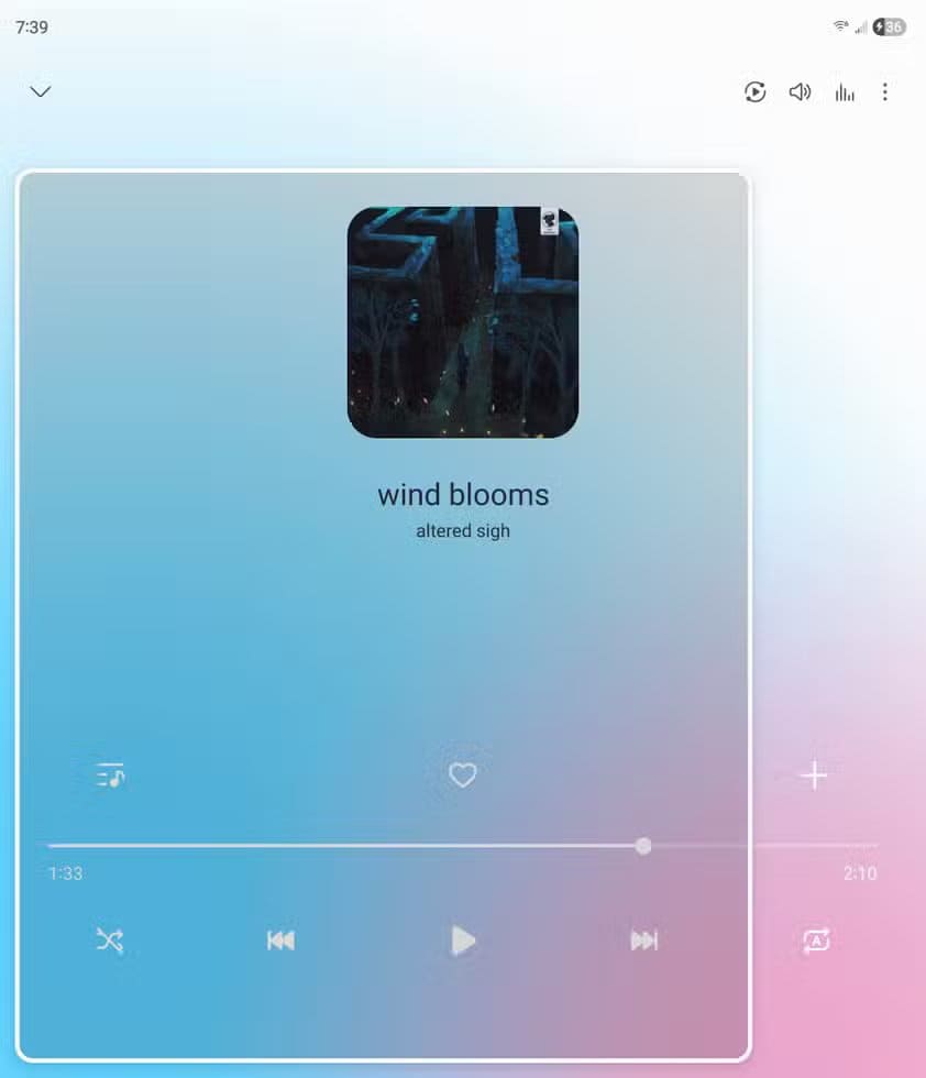 screenshot_20251128_073909_samsung-music حركات لمس فعالة تجعل واجهة سامسونج تبدو أسرع وأكثر سلاسة