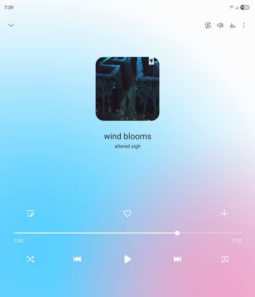 screenshot_20251128_073927_samsung-music حركات لمس فعالة تجعل واجهة سامسونج تبدو أسرع وأكثر سلاسة