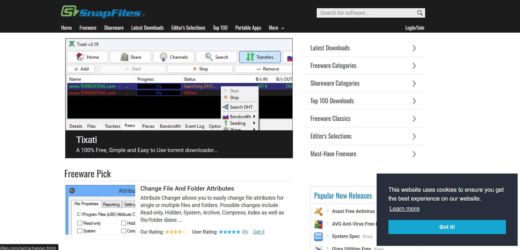 snapfiles أفضل مواقع تنزيل برامج ويندوز بأمان وسرعة عالية