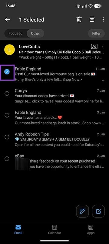 Cant-Select-Multiple-Emails-in-Outlook-–-What-to-Do-5 حل مشكلة عدم القدرة على تحديد عدة رسائل في Outlook بسهولة