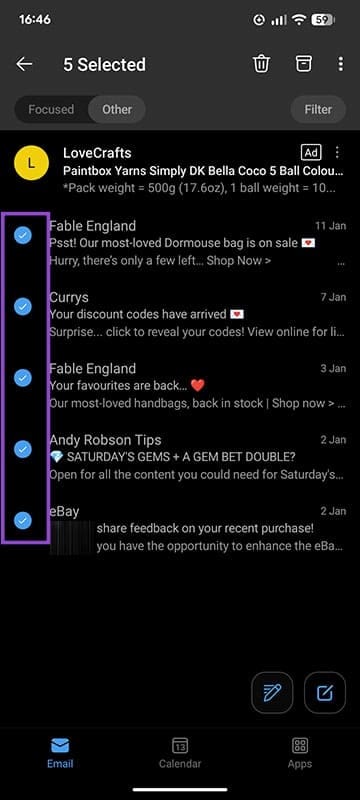 Cant-Select-Multiple-Emails-in-Outlook-–-What-to-Do-6 حل مشكلة عدم القدرة على تحديد عدة رسائل في Outlook بسهولة