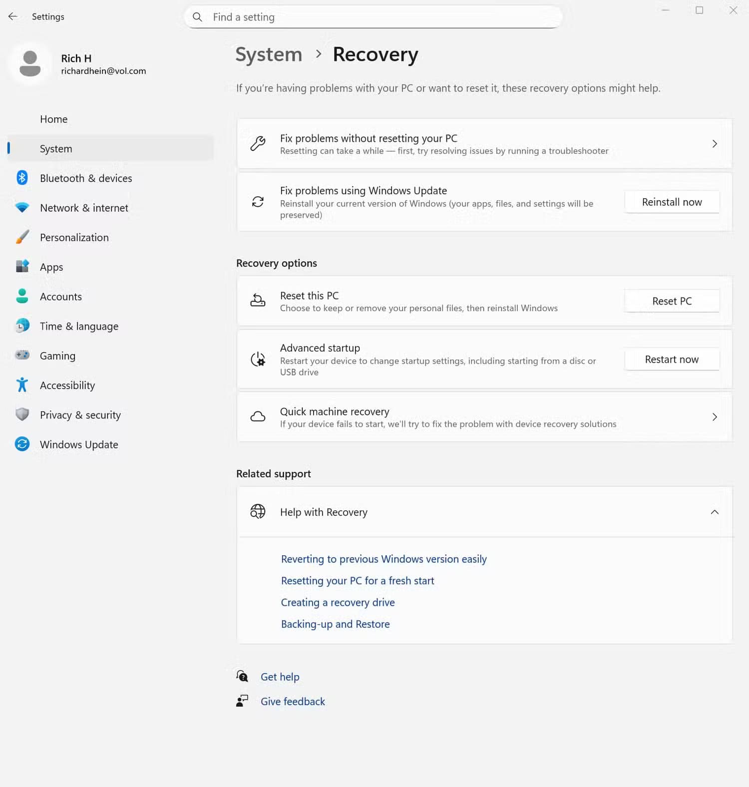 recovery-mode-advanced-startup لا تعيد تثبيت Windows 11 بعد التحديثات المعطلة قبل تجربة هذه الخطوات
