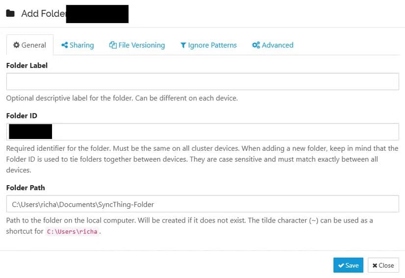 syncthing-folder-setup أفضل التطبيقات المجانية لتنظيم مكتبة الصور وحفظها بشكل مرتب