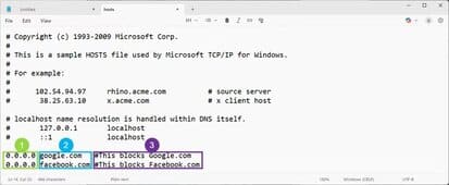 the-hosts-file-on-windows-11 طريقة تعديل ملف hosts في ويندوز 10 و11 بخطوات بسيطة وآمنة