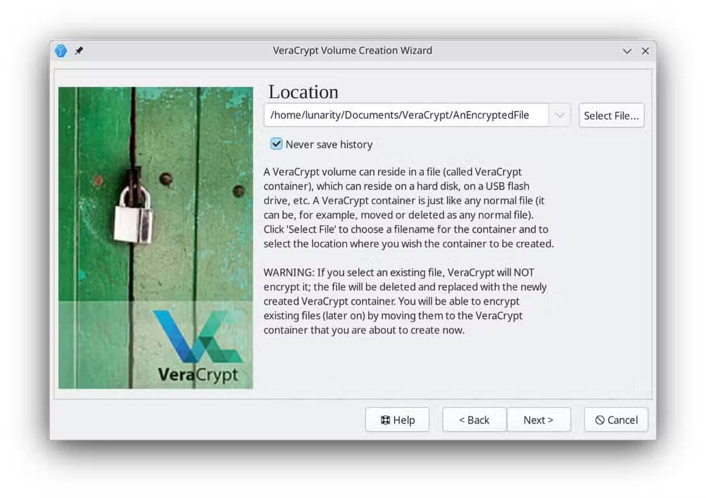 the-location-of-the-encrypted-file-with-a-file-path-given تطبيق مجاني أساسي يجب استخدامه قبل رفع أي ملفات إلى التخزين السحابي