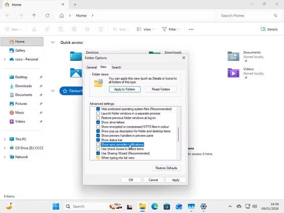 virtualbox_win_09_01_2026_21_38_51 إعدادات افتراضية في ويندوز 11 تجعل النظام بطيئًا وتغييرها يحسّن الأداء فورًا