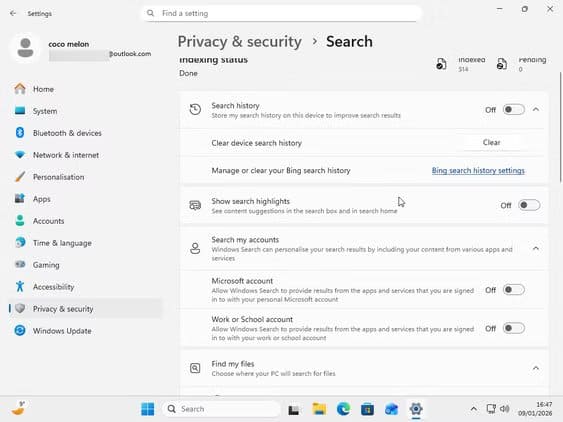 virtualbox_win_09_01_2026_21_46_59 إعدادات افتراضية في ويندوز 11 تجعل النظام بطيئًا وتغييرها يحسّن الأداء فورًا