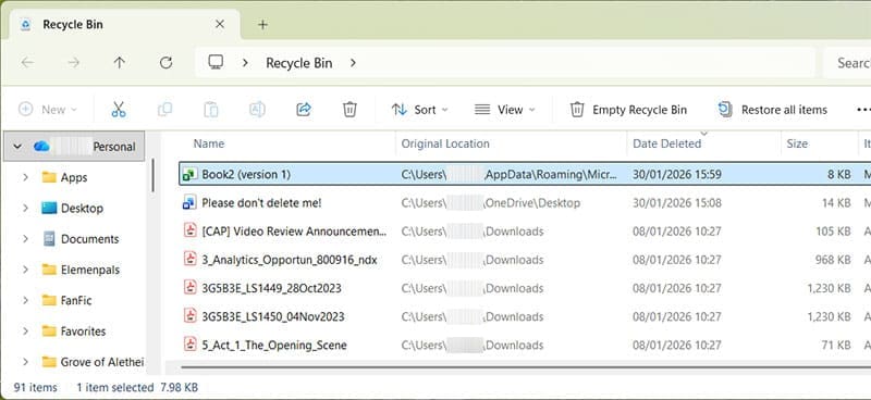 2 účinných spôsobov, ako obnoviť odstránené súbory programu Excel