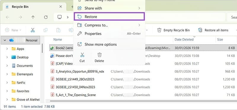 3 účinných spôsobov, ako obnoviť odstránené súbory programu Excel