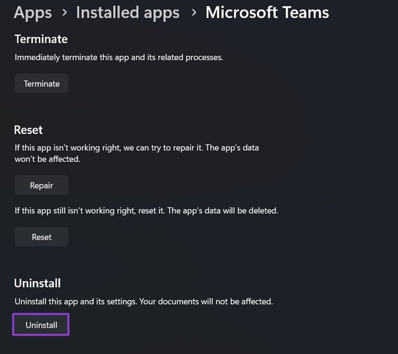 What-to-Do-When-Microsoft-Teams-Cant-Find-a-Required-Component-to-Run-7 حل مشكلة تعذر العثور على مكون مطلوب لتشغيل Microsoft Teams بخطوات فعالة