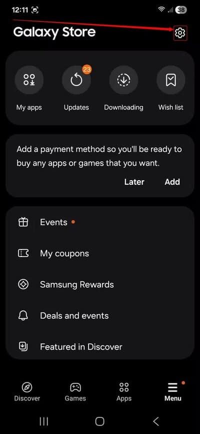 galaxy-store-screenshot-2-1 سبب ظهور ألعاب تلقائية على هاتف أندرويد وكيف تمنع تثبيتها نهائيا