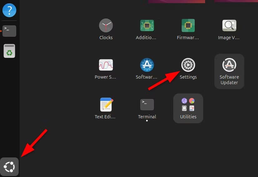 opening-settings-menu-from-applications-menu استخدام لينكس بسهولة دون أوامر الطرفية للمبتدئين والمحترفين