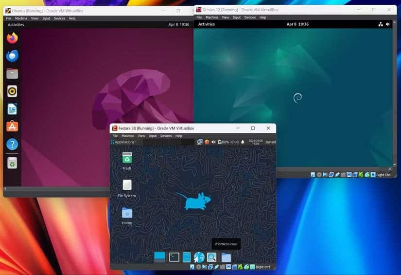running-different-linux-distros-on-the-same-desktop استخدام لينكس بسهولة دون أوامر الطرفية للمبتدئين والمحترفين