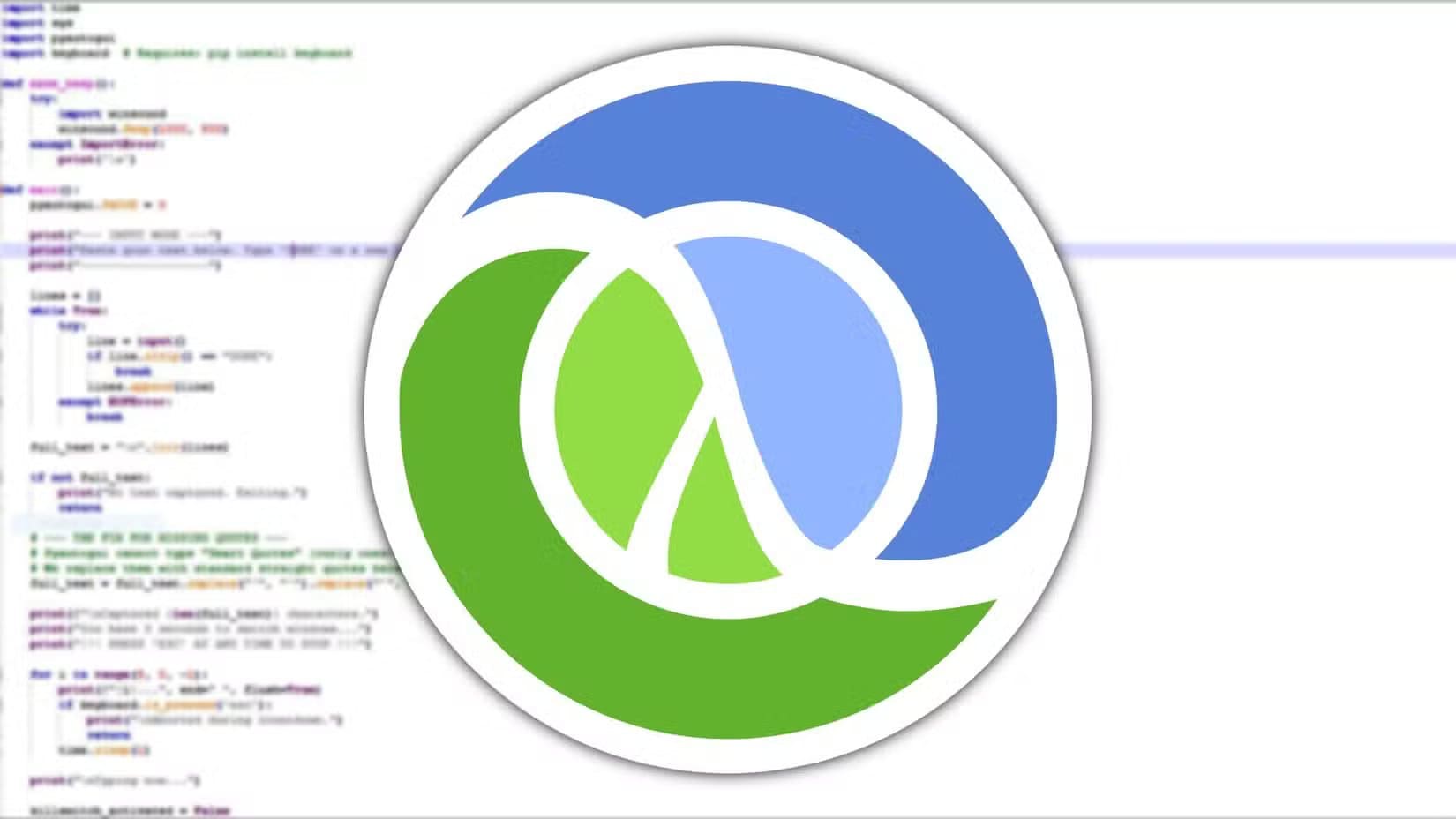 Le logo Clojure avec du code en arrière-plan : Six langages de programmation spécialisés, privilégiés par les développeurs pour des tâches précises et performantes.