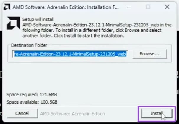 Installing-AMD-Graphics-Driver-From-Scratch-Step-by-Step-5 طريقة تثبيت تعريف كرت شاشة AMD بشكل صحيح للحصول على أفضل أداء