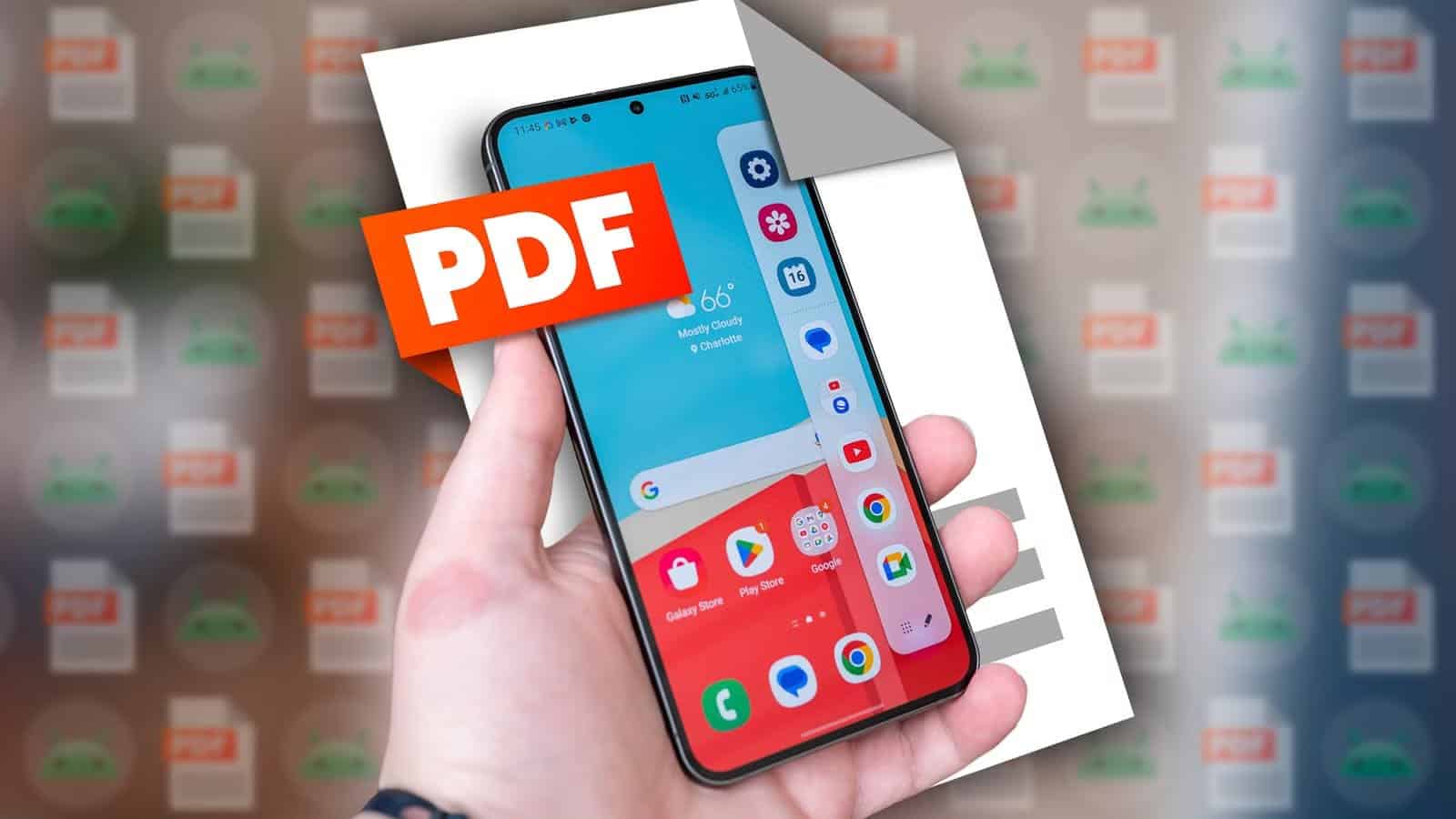 a-hand-holding-a-phone-with-a-pdf-file-icon-behind-it هل حان وقت الاستغناء عن ملفات PDF وأفضل البدائل الحديثة لها