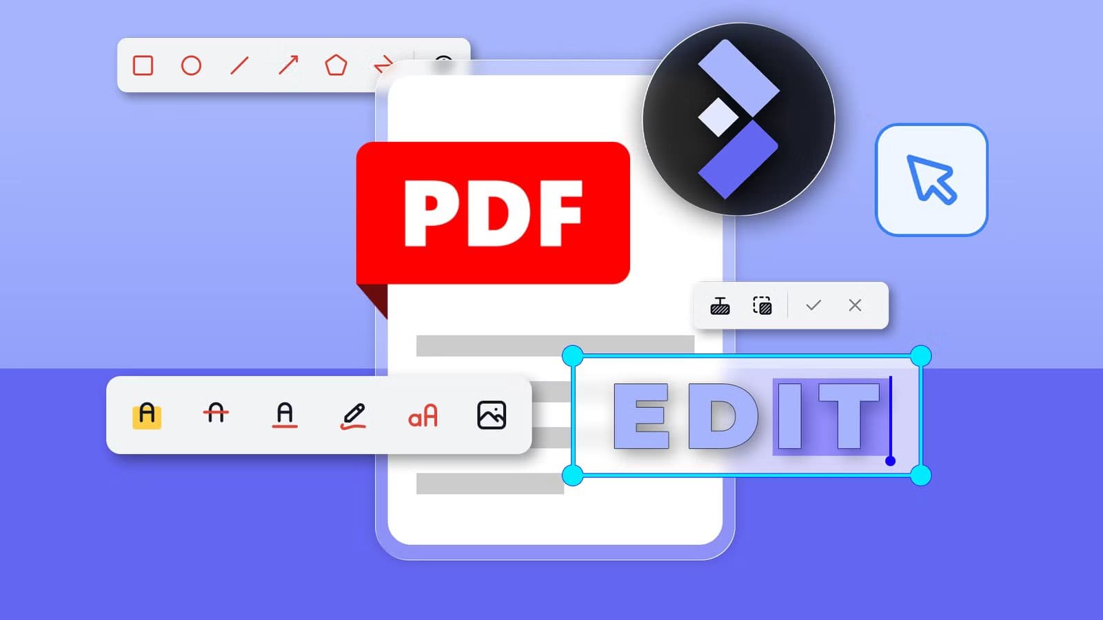 bentopdf-logo-next-to-a-pdf-document-being-edited-with-floating-formatting-toolbars-and-a-text-selection-box حرّر ملفات PDF بسهولة باستخدام أداة مجانية وفعّالة