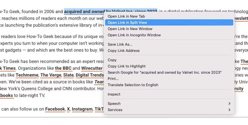 chrome-open-link-split ميزة الشاشة المقسمة في كروم تجعل إدارة علامات التبويب أسهل وأكثر إنتاجية