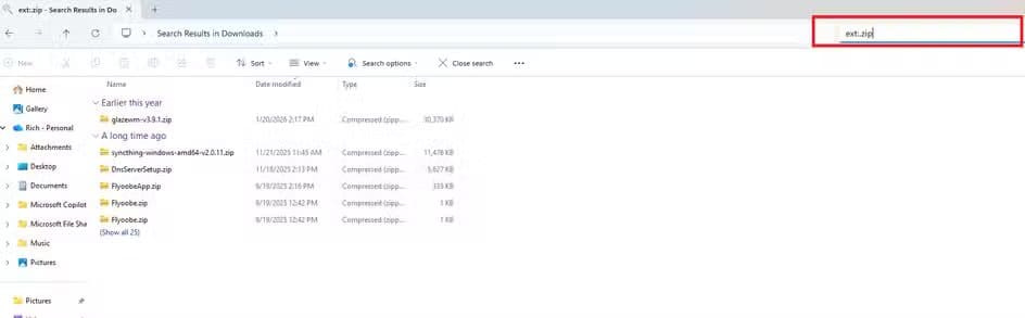 explorer-4 تنظيم مجلد التنزيلات في ويندوز تلقائيًا باستخدام ثلاث ميزات مخفية