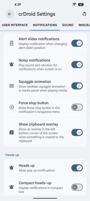 gallery-7 أفضل 5 رومات أندرويد معدلة تعيد لك متعة النظام وسرعته كما كان سابقًا