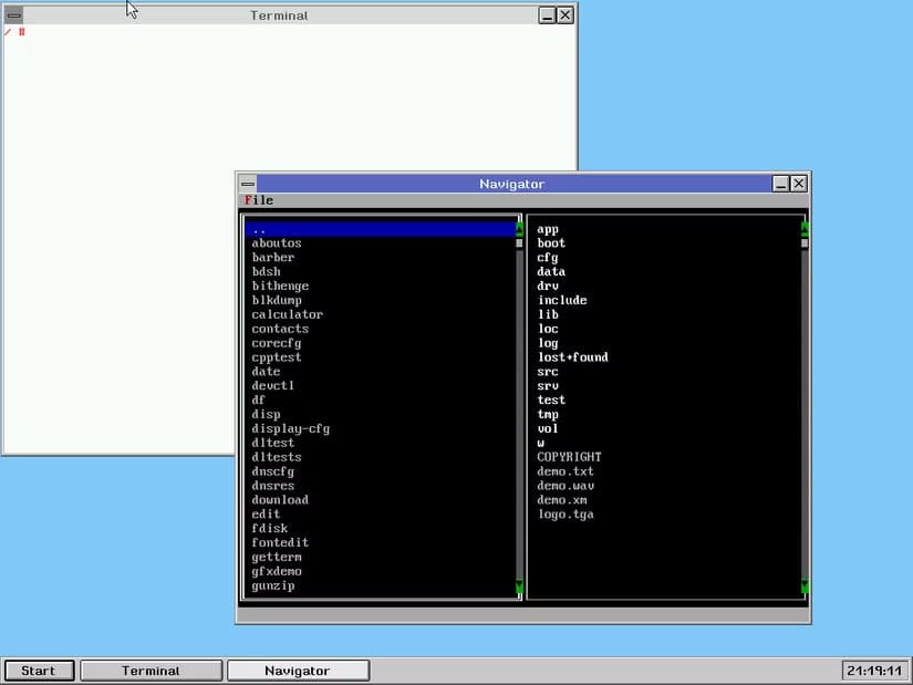 helenos-navigator 9 أنظمة تشغيل مفتوحة المصدر بديلة تستحق التجربة بعيدًا عن Linux