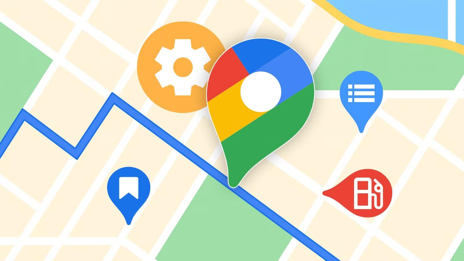large-google-maps-pin-with-a-settings-gear-icon-surrounded-by-markers-for-lists-bookmarks-and-fuel-stations-on-a-stylized-map-background إعدادات مهمة في Google Maps يجب تعديلها لحماية خصوصيتك وتقليل التتبع