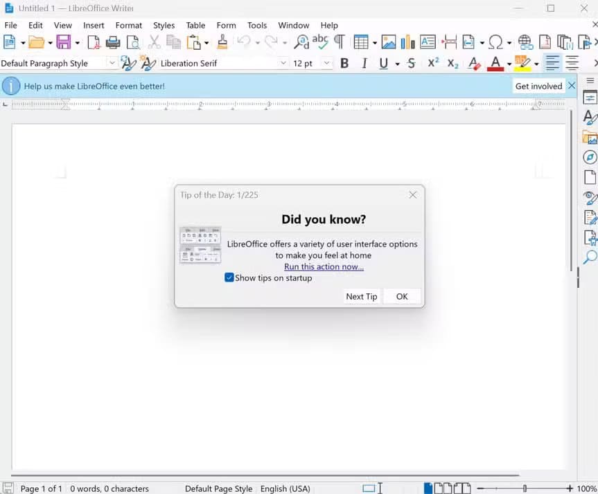 LibreOffice Writer 1: Alternatif gratis terbaik untuk Microsoft Word untuk membuat dan mengedit dokumen profesional.