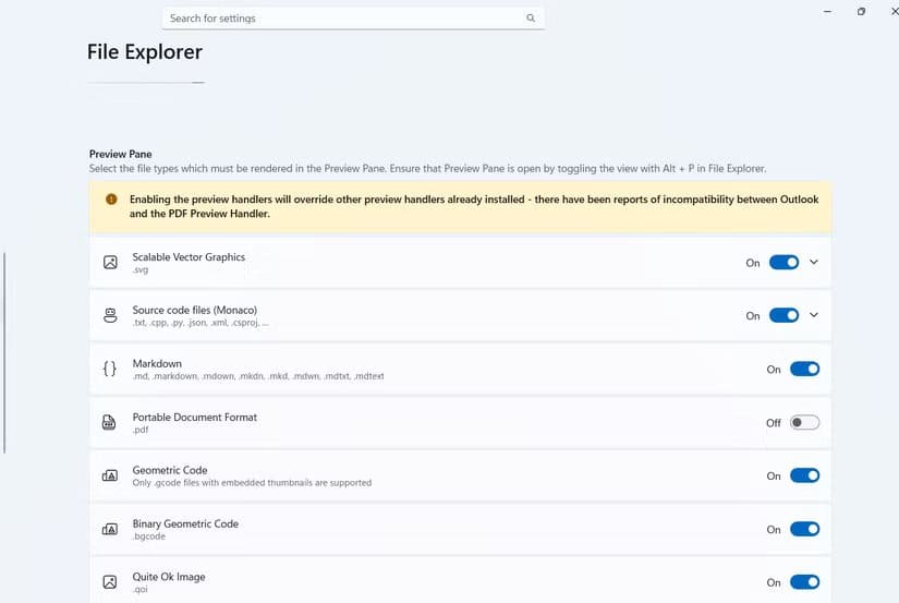 powertoys-file-explorer-preview-menu ميزات PowerToys المخفية في ويندوز التي ترفع الإنتاجية بشكل كبير