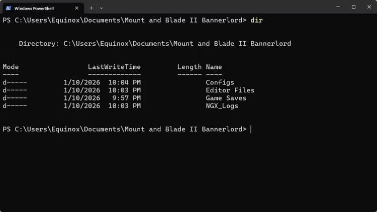 Running-dir-command adalah fitur DOS lama yang masih diandalkan oleh Windows hingga saat ini.