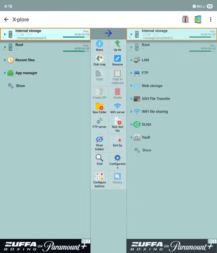 screenshot_20260303_161834_x-plore 4 أسباب تجعل مدير الملفات الافتراضي في أندرويد خيارًا أفضل من تطبيقات إدارة الملفات