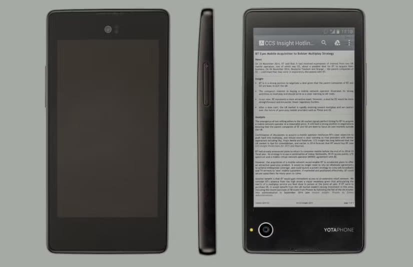 yotaphone أفضل هواتف أندرويد التي حققت نجاحًا استثنائيًا ولا تزال تستحق التذكر