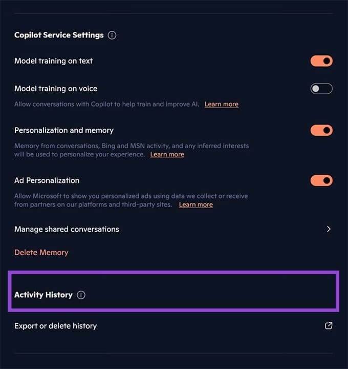 How-to-Delete-Copilot-Chat-History-4 طريقة حذف سجل محادثات Copilot بسهولة وحماية خصوصيتك