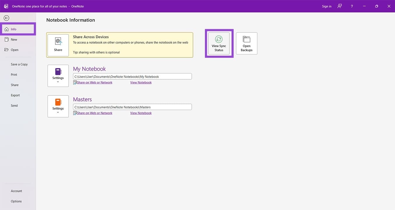How-to-Fix-OneNote-Cant-Connect-to-the-Server-Error-2 حل مشكلة عدم اتصال OneNote بالخادم واستعادة المزامنة بسهولة