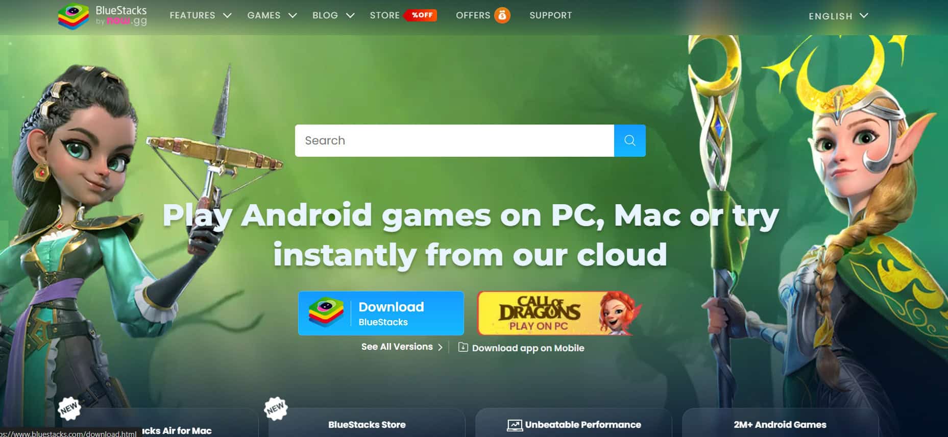 bluestacks أفضل 12+ محاكي Android لـ Windows (2026)