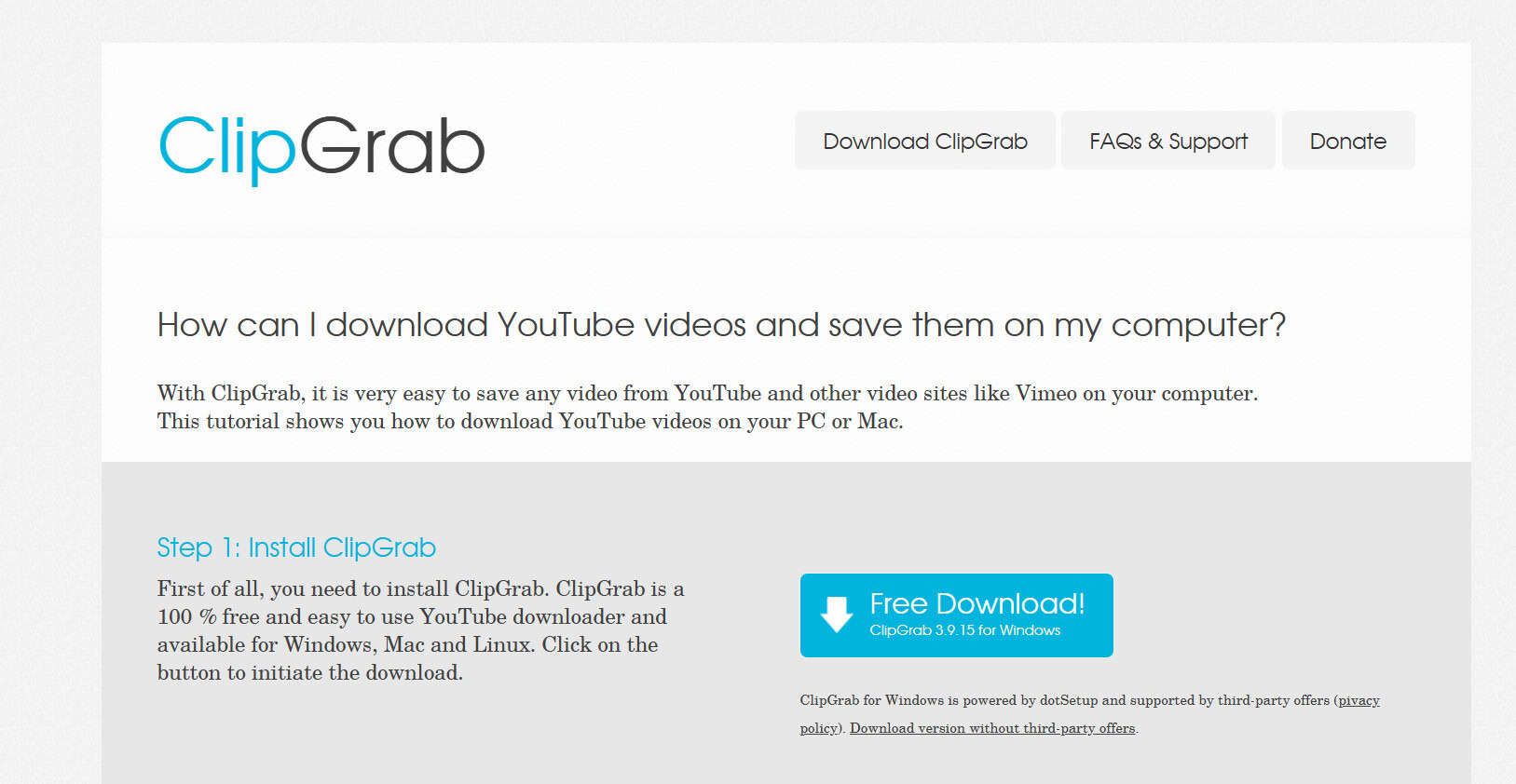 clipgrab أفضل محولات YouTube إلى MP4 لـ Windows و Mac لـ 2026