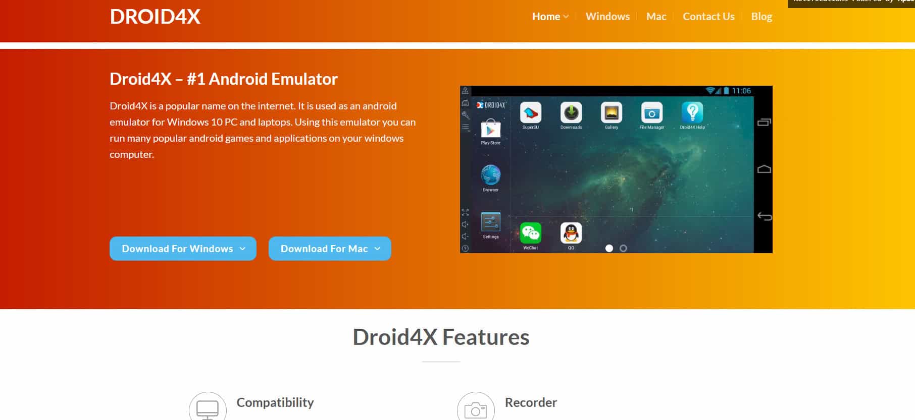droid4x أفضل 12+ محاكي Android لـ Windows (2026)