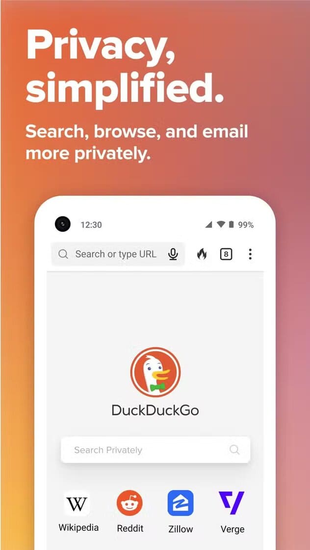 duckduckgo-screenshot-1 Aplikasi open-source terbaik untuk ponsel Pixel yang meningkatkan performa dan privasi
