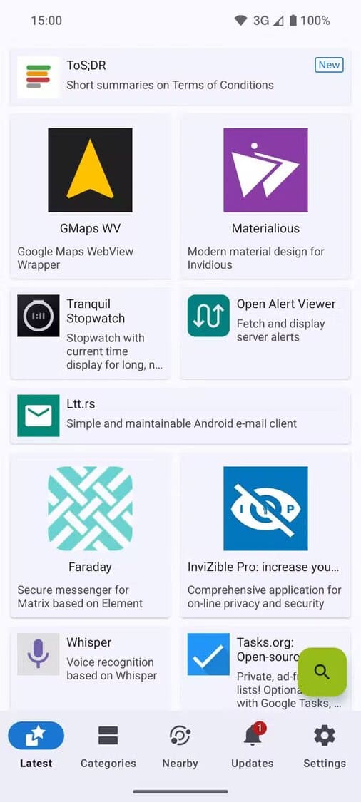 f-droid-screenshot-1 Aplikasi open-source terbaik untuk ponsel Pixel yang meningkatkan performa dan privasi