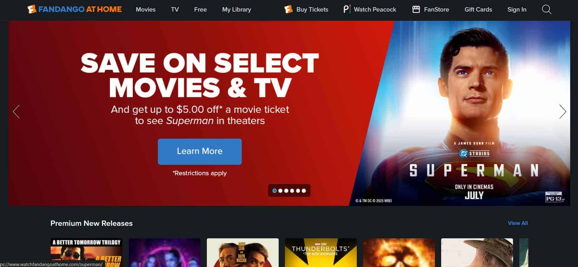 fandango-at-home أفضل 20+ بديل لـ YesMovies 2026