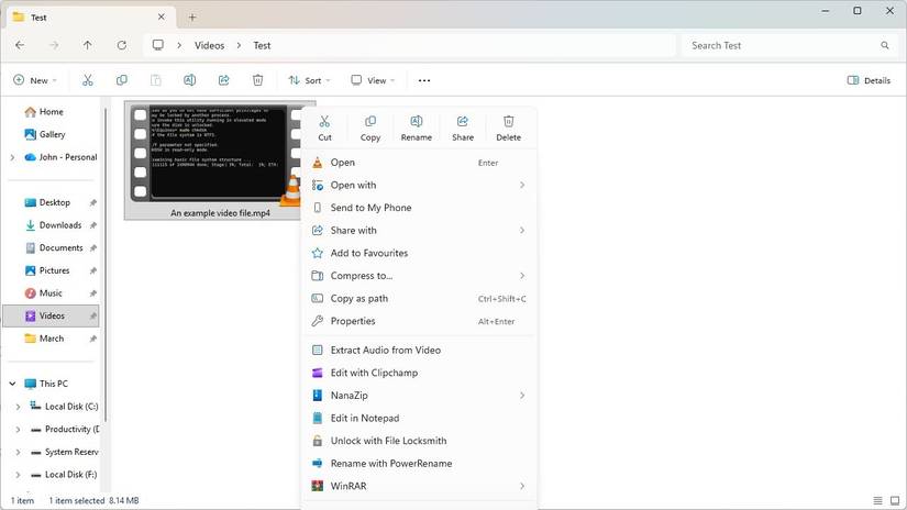 new-right-click-menu-item تطبيق مجاني يمنحك تحكماً كاملاً بقائمة النقر الأيمن في Windows