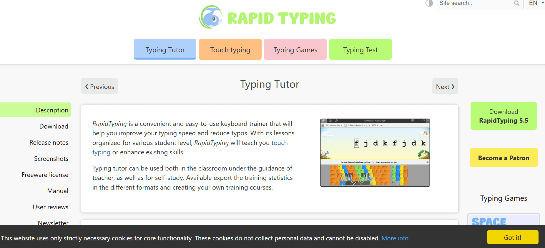 rapid-typing-tutor أفضل 13+ بديلًا لـ KeyKey على Windows