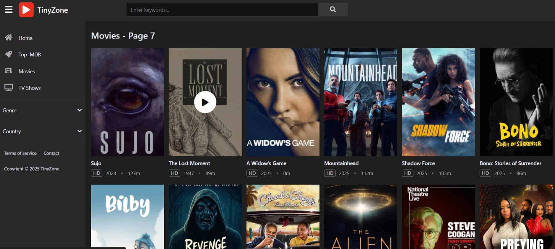 tinyzone أفضل 20+ بديل لـ YesMovies 2026