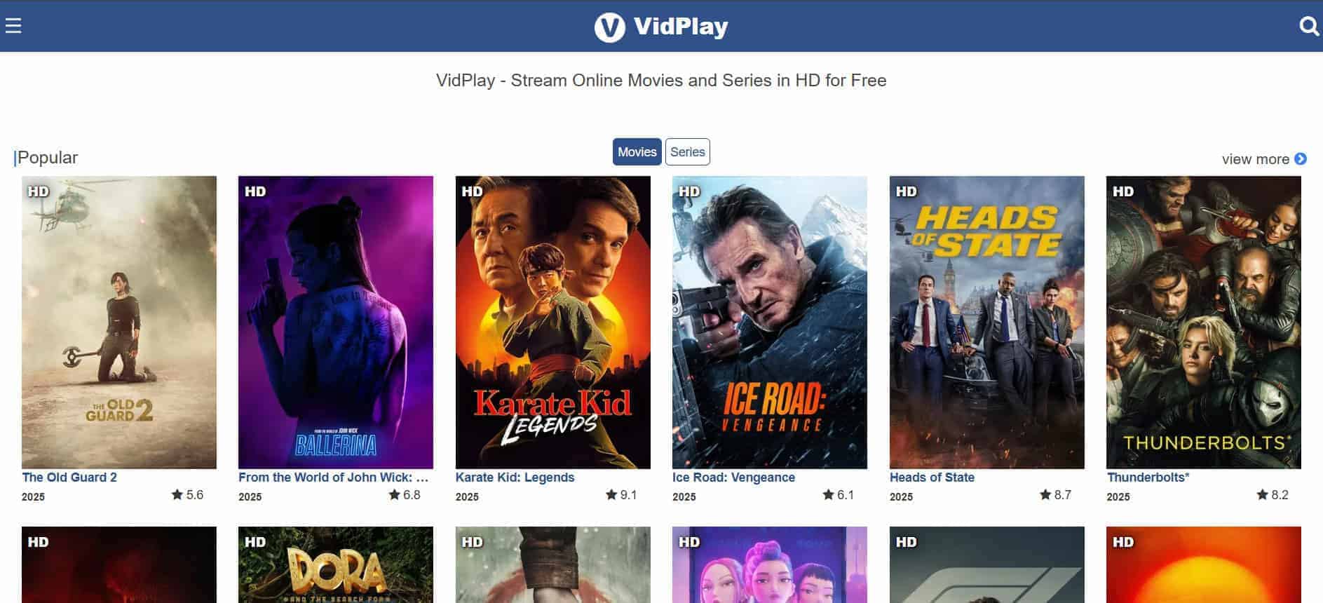vidplay أفضل 20+ بديل لـ YesMovies 2026