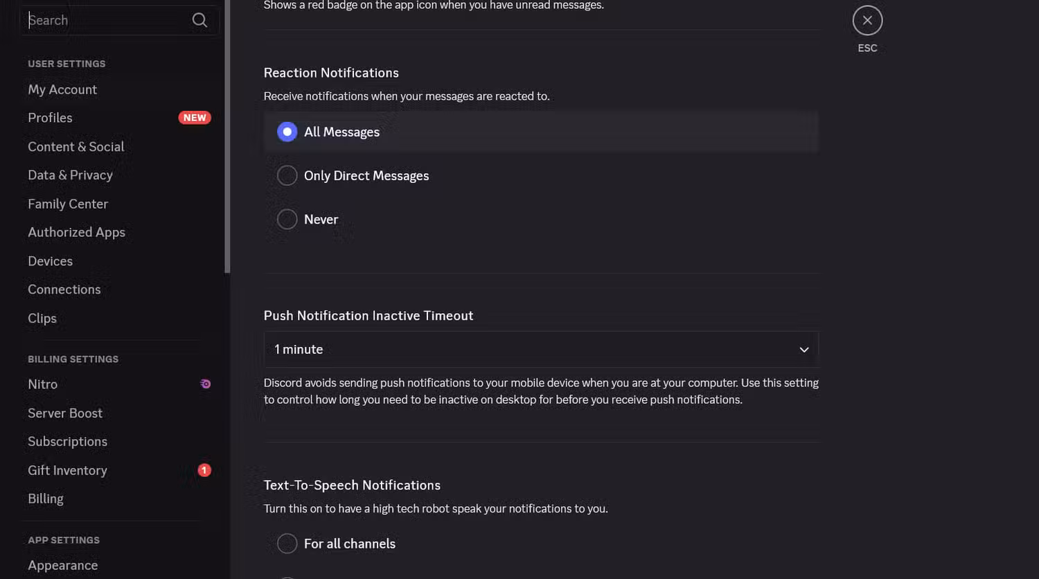 even-more-discord-notification-settings تطبيقات إلكترون تساعدك على تقليل استهلاك ويندوز للذاكرة العشوائية