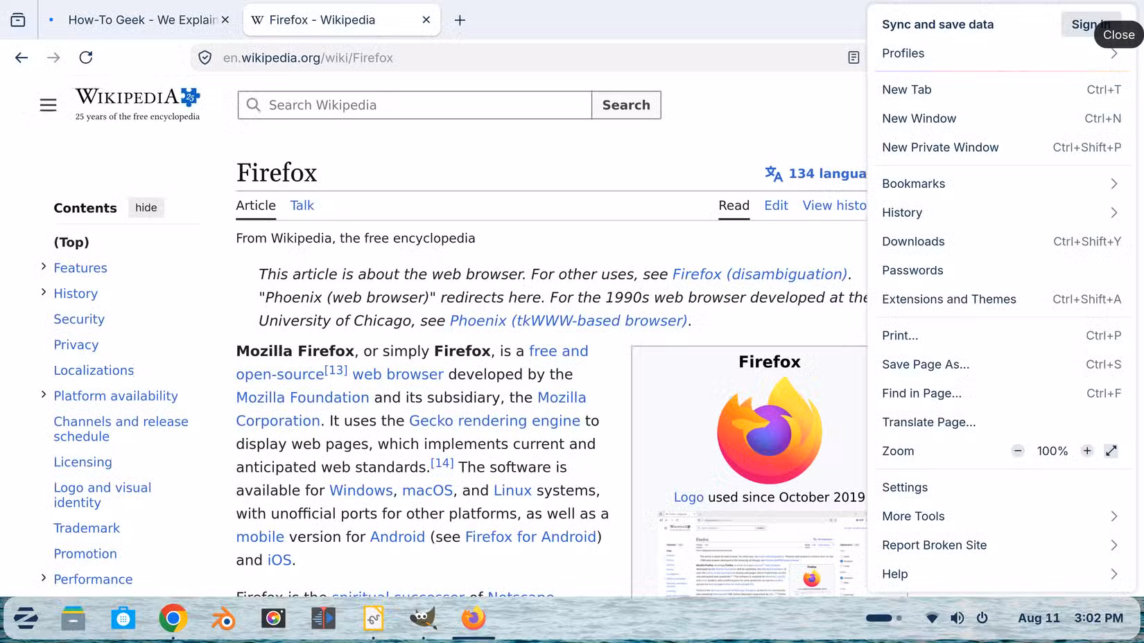 firefox-1 أفضل 4 تطبيقات لينكس تستحق التثبيت لتحسين تجربتك اليومية